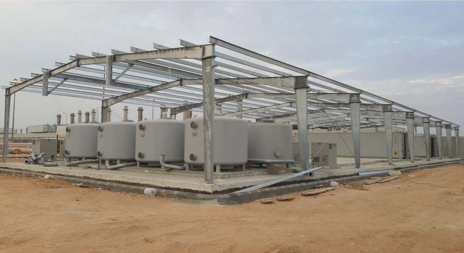 Industrial steel frames & tanks