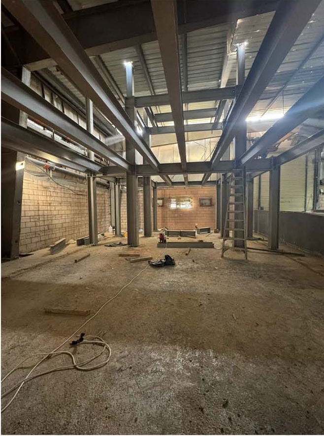 Structures & Steel: Steel Structures & Engineering; steel interior beams lighting