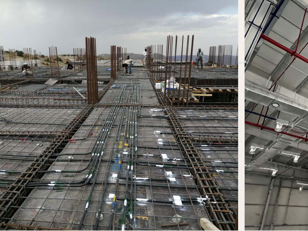 Underfloor MEP conduits