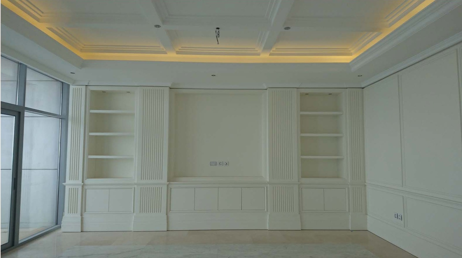 Living room millwork