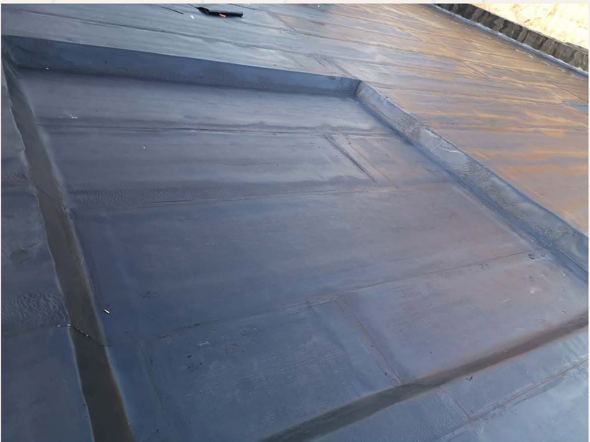 Insulation: Waterproofing & Insulation; insulation membrane seam detail