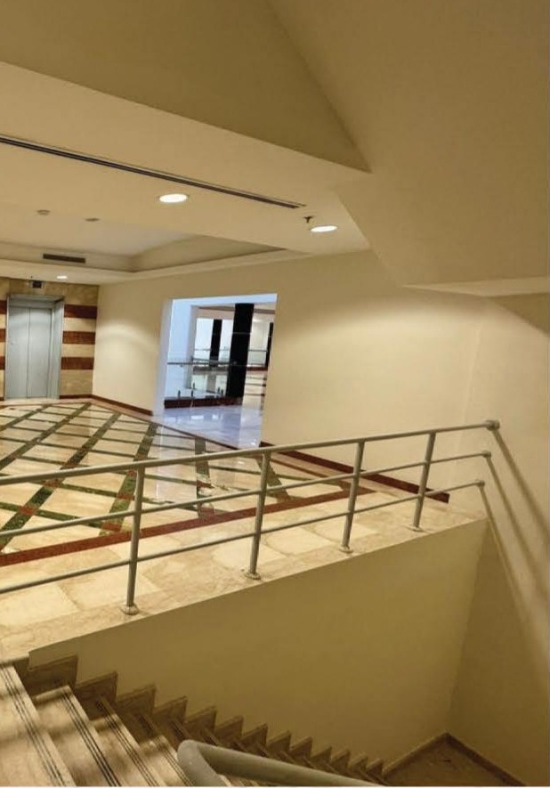 Marble lobby staircase
