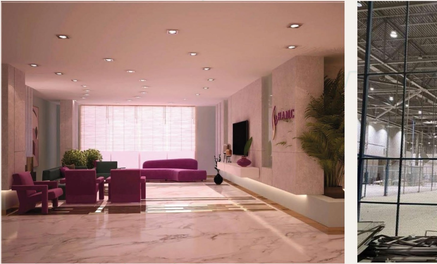 Medical complex reception lounge