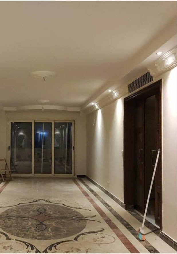 Marble medallion hallway