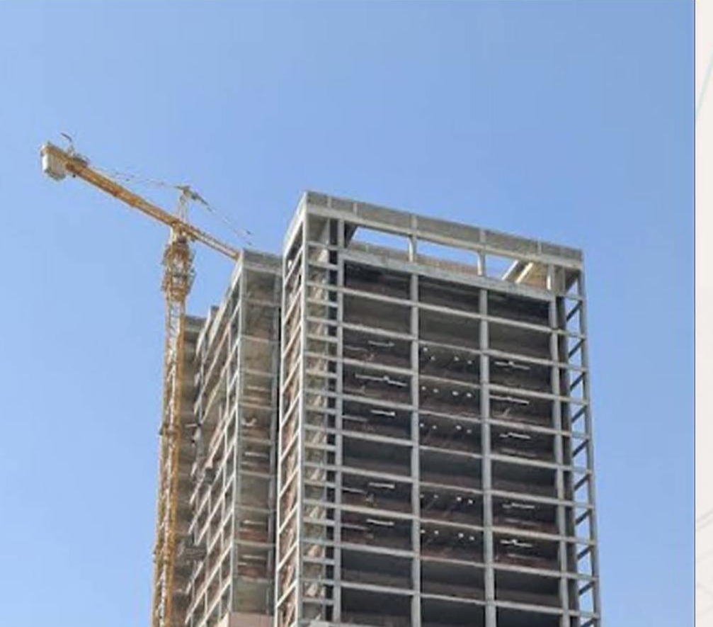 High-rise tower under construction