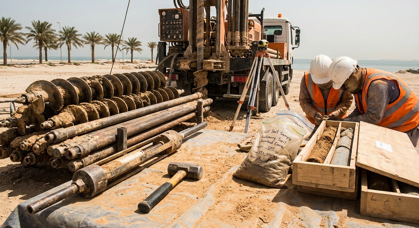 Geotechnical & Topographic Survey – Lazord Housing, NHC – Khobar